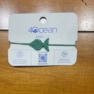 4Ocean Anklet. Funds a global ocean cleanup. NWT